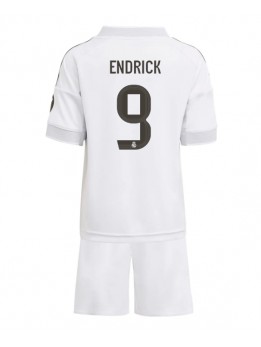 Billige Real Madrid Endrick #9 Hjemmedraktsett Barn 2025-26 Kortermet (+ Korte bukser)